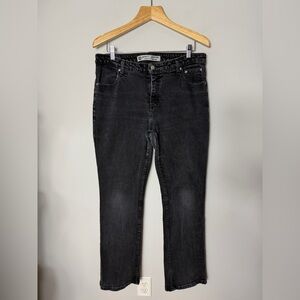 Harley Davidson Motorcycles Black Womens Bootcut Jeans Stretch Size 16